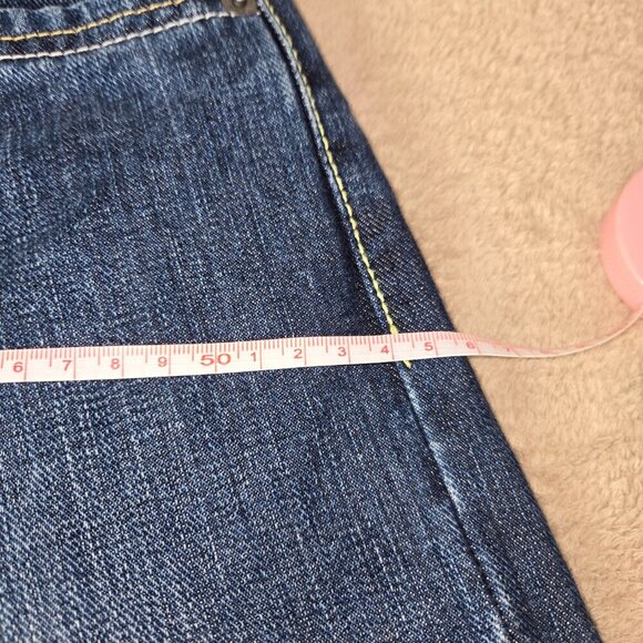 Y2K Tommy Hilfiger dark-wash straight-leg jeans European style 33/34 - Picture 6 of 13